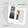 image:imageGolden State Art 25 Pack Black Photo Mat 12x12 For 8x8 MatteBackingsBags  4Ply Thick PreCut Mat 75x75 Opening White Core Bevel Cut AcidFree For Photo Art Poster or Print Display Mats MattesWhite