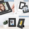 image:imageGolden State Art 25 Pack Black Photo Mat 12x12 For 8x8 MatteBackingsBags  4Ply Thick PreCut Mat 75x75 Opening White Core Bevel Cut AcidFree For Photo Art Poster or Print Display Mats MattesBlack