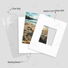 image:imageGolden State Art 25 Pack Black Photo Mat 12x12 For 8x8 MatteBackingsBags  4Ply Thick PreCut Mat 75x75 Opening White Core Bevel Cut AcidFree For Photo Art Poster or Print Display Mats MattesWhite