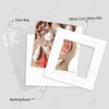 image:imageGolden State Art 25 Pack Black Photo Mat 12x12 For 8x8 MatteBackingsBags  4Ply Thick PreCut Mat 75x75 Opening White Core Bevel Cut AcidFree For Photo Art Poster or Print Display Mats MattesWhite