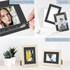 image:imageGolden State Art 25 Pack Black Photo Mat 12x12 For 8x8 MatteBackingsBags  4Ply Thick PreCut Mat 75x75 Opening White Core Bevel Cut AcidFree For Photo Art Poster or Print Display Mats MattesBlack