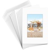 image:imageGolden State Art 25 Pack Black Photo Mat 12x12 For 8x8 MatteBackingsBags  4Ply Thick PreCut Mat 75x75 Opening White Core Bevel Cut AcidFree For Photo Art Poster or Print Display Mats MattesWhite