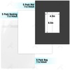 image:imageGolden State Art 25 Pack Black Photo Mat 12x12 For 8x8 MatteBackingsBags  4Ply Thick PreCut Mat 75x75 Opening White Core Bevel Cut AcidFree For Photo Art Poster or Print Display Mats MattesBlack