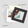 image:imageGolden State Art 25 Pack Black Photo Mat 12x12 For 8x8 MatteBackingsBags  4Ply Thick PreCut Mat 75x75 Opening White Core Bevel Cut AcidFree For Photo Art Poster or Print Display Mats MattesBlack