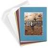 image:imageGolden State Art 25 Pack Black Photo Mat 12x12 For 8x8 MatteBackingsBags  4Ply Thick PreCut Mat 75x75 Opening White Core Bevel Cut AcidFree For Photo Art Poster or Print Display Mats MattesMix