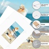 image:imageGolden State Art 25 Pack Black Photo Mat 12x12 For 8x8 MatteBackingsBags  4Ply Thick PreCut Mat 75x75 Opening White Core Bevel Cut AcidFree For Photo Art Poster or Print Display Mats MattesWhite