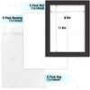 image:imageGolden State Art 25 Pack Black Photo Mat 12x12 For 8x8 MatteBackingsBags  4Ply Thick PreCut Mat 75x75 Opening White Core Bevel Cut AcidFree For Photo Art Poster or Print Display Mats MattesBlack