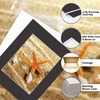image:imageGolden State Art 25 Pack Black Photo Mat 12x12 For 8x8 MatteBackingsBags  4Ply Thick PreCut Mat 75x75 Opening White Core Bevel Cut AcidFree For Photo Art Poster or Print Display Mats MattesBlack