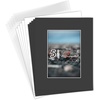 image:imageGolden State Art 25 Pack Black Photo Mat 12x12 For 8x8 MatteBackingsBags  4Ply Thick PreCut Mat 75x75 Opening White Core Bevel Cut AcidFree For Photo Art Poster or Print Display Mats MattesBlack