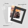 image:imageGolden State Art 25 Pack Black Photo Mat 12x12 For 8x8 MatteBackingsBags  4Ply Thick PreCut Mat 75x75 Opening White Core Bevel Cut AcidFree For Photo Art Poster or Print Display Mats MattesBlack