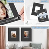 image:imageGolden State Art 25 Pack Black Photo Mat 12x12 For 8x8 MatteBackingsBags  4Ply Thick PreCut Mat 75x75 Opening White Core Bevel Cut AcidFree For Photo Art Poster or Print Display Mats MattesBlack