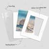 image:imageGolden State Art 25 Pack Black Photo Mat 12x12 For 8x8 MatteBackingsBags  4Ply Thick PreCut Mat 75x75 Opening White Core Bevel Cut AcidFree For Photo Art Poster or Print Display Mats MattesWhite