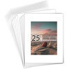 image:imageGolden State Art 25 Pack Black Photo Mat 12x12 For 8x8 MatteBackingsBags  4Ply Thick PreCut Mat 75x75 Opening White Core Bevel Cut AcidFree For Photo Art Poster or Print Display Mats MattesWhite