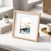 image:imageGolden State Art Pack of 10 8x8 for 4x4 White Picture Photo Mats  With 35x35 Opening for 4x4 Photos Prints Bevel Cut Acid Free White Core Frame MattesWhite