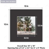 image:imageGolden State Art Pack of 10 8x8 for 4x4 White Picture Photo Mats  With 35x35 Opening for 4x4 Photos Prints Bevel Cut Acid Free White Core Frame MattesBlack