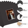 image:imageGolden State Art Pack of 10 8x8 for 4x4 White Picture Photo Mats  With 35x35 Opening for 4x4 Photos Prints Bevel Cut Acid Free White Core Frame MattesBlack