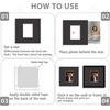 image:imageGolden State Art Pack of 10 8x8 for 4x4 White Picture Photo Mats  With 35x35 Opening for 4x4 Photos Prints Bevel Cut Acid Free White Core Frame MattesBlack
