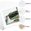image:imageGolden State Art Pack of 10 8x8 for 4x4 White Picture Photo Mats  With 35x35 Opening for 4x4 Photos Prints Bevel Cut Acid Free White Core Frame MattesWhite