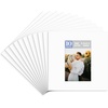 image:imageGolden State Art Pack of 10 8x8 for 4x4 White Picture Photo Mats  With 35x35 Opening for 4x4 Photos Prints Bevel Cut Acid Free White Core Frame MattesWhite