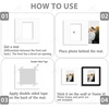 image:imageGolden State Art Pack of 10 8x8 for 4x4 White Picture Photo Mats  With 35x35 Opening for 4x4 Photos Prints Bevel Cut Acid Free White Core Frame MattesWhite