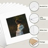 image:imageGolden State Art Pack of 10 8x8 for 4x4 White Picture Photo Mats  With 35x35 Opening for 4x4 Photos Prints Bevel Cut Acid Free White Core Frame MattesWhite