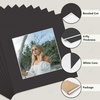 image:imageGolden State Art Pack of 10 8x8 for 4x4 White Picture Photo Mats  With 35x35 Opening for 4x4 Photos Prints Bevel Cut Acid Free White Core Frame MattesBlack