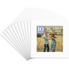 image:imageGolden State Art Pack of 10 8x8 for 4x4 White Picture Photo Mats  With 35x35 Opening for 4x4 Photos Prints Bevel Cut Acid Free White Core Frame MattesWhite