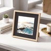 image:imageGolden State Art Pack of 10 8x8 for 4x4 White Picture Photo Mats  With 35x35 Opening for 4x4 Photos Prints Bevel Cut Acid Free White Core Frame MattesBlack