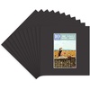 image:imageGolden State Art Pack of 10 8x8 for 4x4 White Picture Photo Mats  With 35x35 Opening for 4x4 Photos Prints Bevel Cut Acid Free White Core Frame MattesBlack