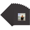 image:imageGolden State Art Pack of 10 8x8 for 4x4 White Picture Photo Mats  With 35x35 Opening for 4x4 Photos Prints Bevel Cut Acid Free White Core Frame MattesBlack
