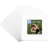 image:imageGolden State Art Pack of 10 8x8 for 4x4 White Picture Photo Mats  With 35x35 Opening for 4x4 Photos Prints Bevel Cut Acid Free White Core Frame MattesWhite