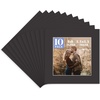 image:imageGolden State Art Pack of 10 8x8 for 4x4 White Picture Photo Mats  With 35x35 Opening for 4x4 Photos Prints Bevel Cut Acid Free White Core Frame MattesBlack