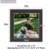 image:imageGolden State Art Pack of 10 8x8 for 4x4 White Picture Photo Mats  With 35x35 Opening for 4x4 Photos Prints Bevel Cut Acid Free White Core Frame MattesBlack