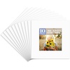 image:imageGolden State Art Pack of 10 8x8 for 4x4 White Picture Photo Mats  With 35x35 Opening for 4x4 Photos Prints Bevel Cut Acid Free White Core Frame MattesWhite