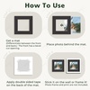 image:imageGolden State Art Pack of 10 8x8 for 4x4 White Picture Photo Mats  With 35x35 Opening for 4x4 Photos Prints Bevel Cut Acid Free White Core Frame MattesBlack