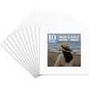 image:imageGolden State Art Pack of 10 8x8 for 4x4 White Picture Photo Mats  With 35x35 Opening for 4x4 Photos Prints Bevel Cut Acid Free White Core Frame MattesWhite