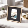 image:imageGolden State Art Pack of 10 8x8 for 4x4 White Picture Photo Mats  With 35x35 Opening for 4x4 Photos Prints Bevel Cut Acid Free White Core Frame MattesBlack