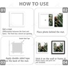 image:imageGolden State Art Pack of 10 8x8 for 4x4 White Picture Photo Mats  With 35x35 Opening for 4x4 Photos Prints Bevel Cut Acid Free White Core Frame MattesWhite