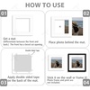 image:imageGolden State Art Pack of 10 8x8 for 4x4 White Picture Photo Mats  With 35x35 Opening for 4x4 Photos Prints Bevel Cut Acid Free White Core Frame MattesWhite