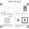image:imageGolden State Art Pack of 10 8x8 for 4x4 White Picture Photo Mats  With 35x35 Opening for 4x4 Photos Prints Bevel Cut Acid Free White Core Frame MattesWhite