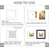 image:imageGolden State Art Pack of 10 8x8 for 4x4 White Picture Photo Mats  With 35x35 Opening for 4x4 Photos Prints Bevel Cut Acid Free White Core Frame MattesWhite