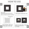image:imageGolden State Art Pack of 10 8x8 for 4x4 White Picture Photo Mats  With 35x35 Opening for 4x4 Photos Prints Bevel Cut Acid Free White Core Frame MattesBlack