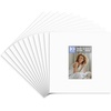 image:imageGolden State Art Pack of 10 8x8 for 4x4 White Picture Photo Mats  With 35x35 Opening for 4x4 Photos Prints Bevel Cut Acid Free White Core Frame MattesWhite