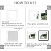 image:imageGolden State Art Pack of 10 8x8 for 4x4 White Picture Photo Mats  With 35x35 Opening for 4x4 Photos Prints Bevel Cut Acid Free White Core Frame MattesWhite