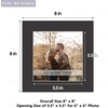 image:imageGolden State Art Pack of 10 8x8 for 4x4 White Picture Photo Mats  With 35x35 Opening for 4x4 Photos Prints Bevel Cut Acid Free White Core Frame MattesBlack