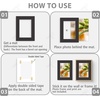 image:imageGolden State Art Pack of 10 White 12x16 Picture Mats Cut for 8x12 Photos  Bevel Cut Acid Free 4ply Thickness White Core  Great for Pictures Photos Frames Artworks PrintsBlack