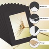 image:imageGolden State Art Pack of 10 White 12x16 Picture Mats Cut for 8x12 Photos  Bevel Cut Acid Free 4ply Thickness White Core  Great for Pictures Photos Frames Artworks PrintsBlack