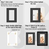 image:imageGolden State Art Pack of 5 White 12x12 Picture Mats for 8x8 Photos  Fits for 75x75 Openings White Core Bevel Cut Acid Free 4Ply Thickness Photo MatBlack