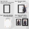 image:imageGolden State Art Pack of 5 White 12x12 Picture Mats for 8x8 Photos  Fits for 75x75 Openings White Core Bevel Cut Acid Free 4Ply Thickness Photo MatBlack