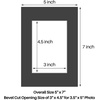 image:imageGolden State Art Pack of 5 White 12x12 Picture Mats for 8x8 Photos  Fits for 75x75 Openings White Core Bevel Cut Acid Free 4Ply Thickness Photo MatBlack